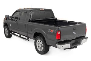 Ford F-350 Super Duty Soft Roll Up Bed Cover - Rough Country - Marine-Grade Vinyl with Black Powder-Coated Aluminum Frame - Matte Black - '99-'06 Ford F-350 Super Duty Soft Roll Up Bed Cover - Rough Country - Marine-Grade Vinyl with Black Powder-Coated Aluminum Frame - Matte Black - '99-'06